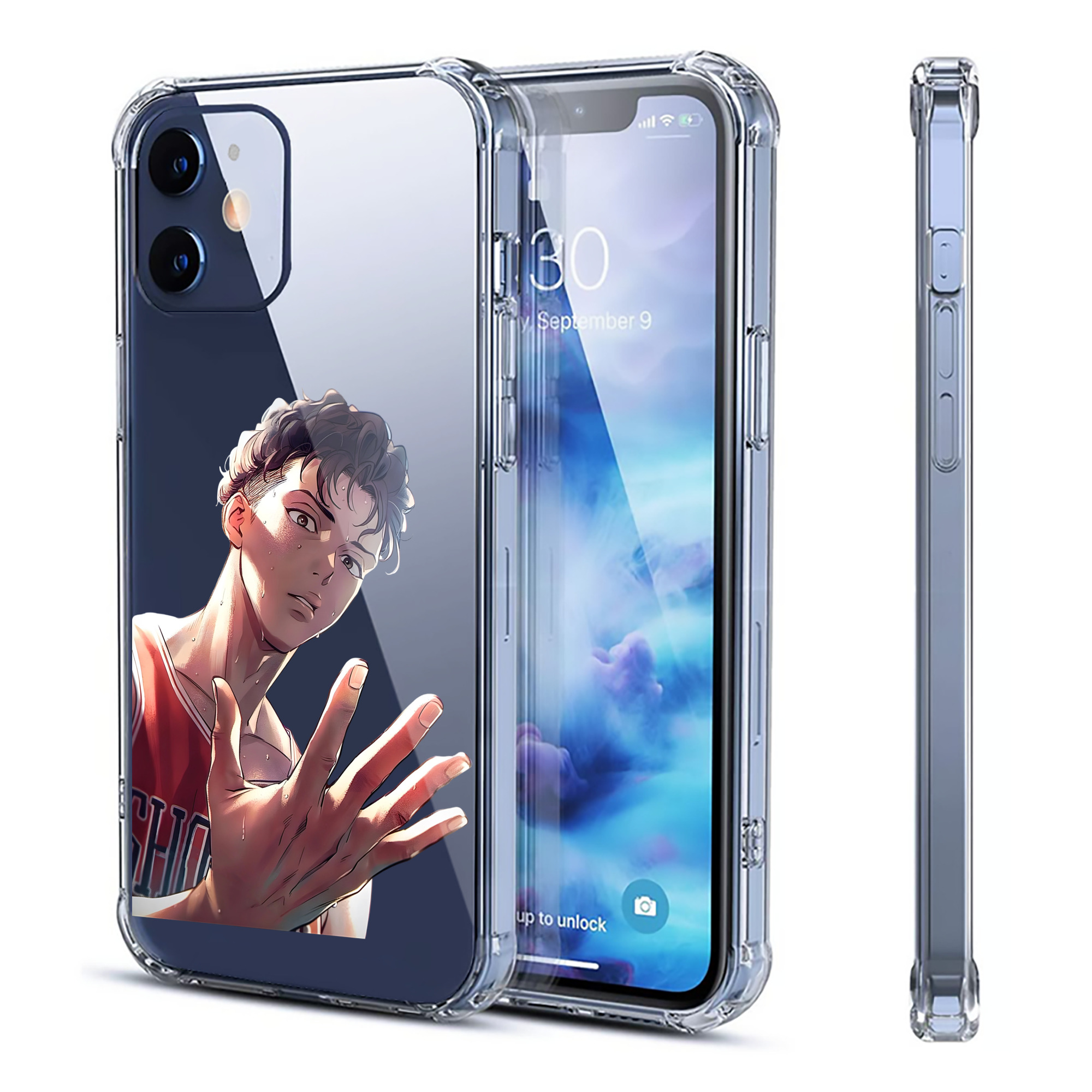 （画像用） SLAM DUNK／スラムダンク 【iPhone 12シリーズ対応】透明スマホケース（クリアソフトケース）